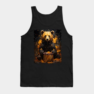 Young Bear Playing Tank Top